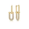 DIAMOND LINK DANGLE EARRINGS
