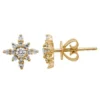 DIAMOND STARBURST STUDS| 14K GOLD | NATURAL DIAMONDS