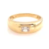 EMERALD CUT DIAMOND DOME RING