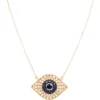 EVIL EYE NECKLACE | DIAMONDS | SAPPHIRES | 14K GOLD
