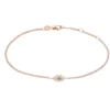 Gold And Diamond small Evil Eye Bracelet