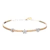 GOLD STAR, HEART, AND MOON DIAMOND BRACELET