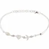 I LOVE YOU TO THE MOON AND BACK BRACELET IN STERLING SILVER AND CZ