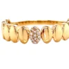 OVAL SHAPED GOLD AND DIAMOND RING