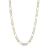 14K 9.5MM WHITE PAVE MODERN LITE FIGARO CHAIN