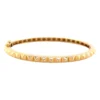 SOLID GOLD PYRAMID SPIKE BANGLE
