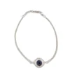 STERLING SILVER ELEGANT EVIL EYE BRACELET