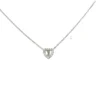 WHITE GOLD MINI HEART NECKLACE