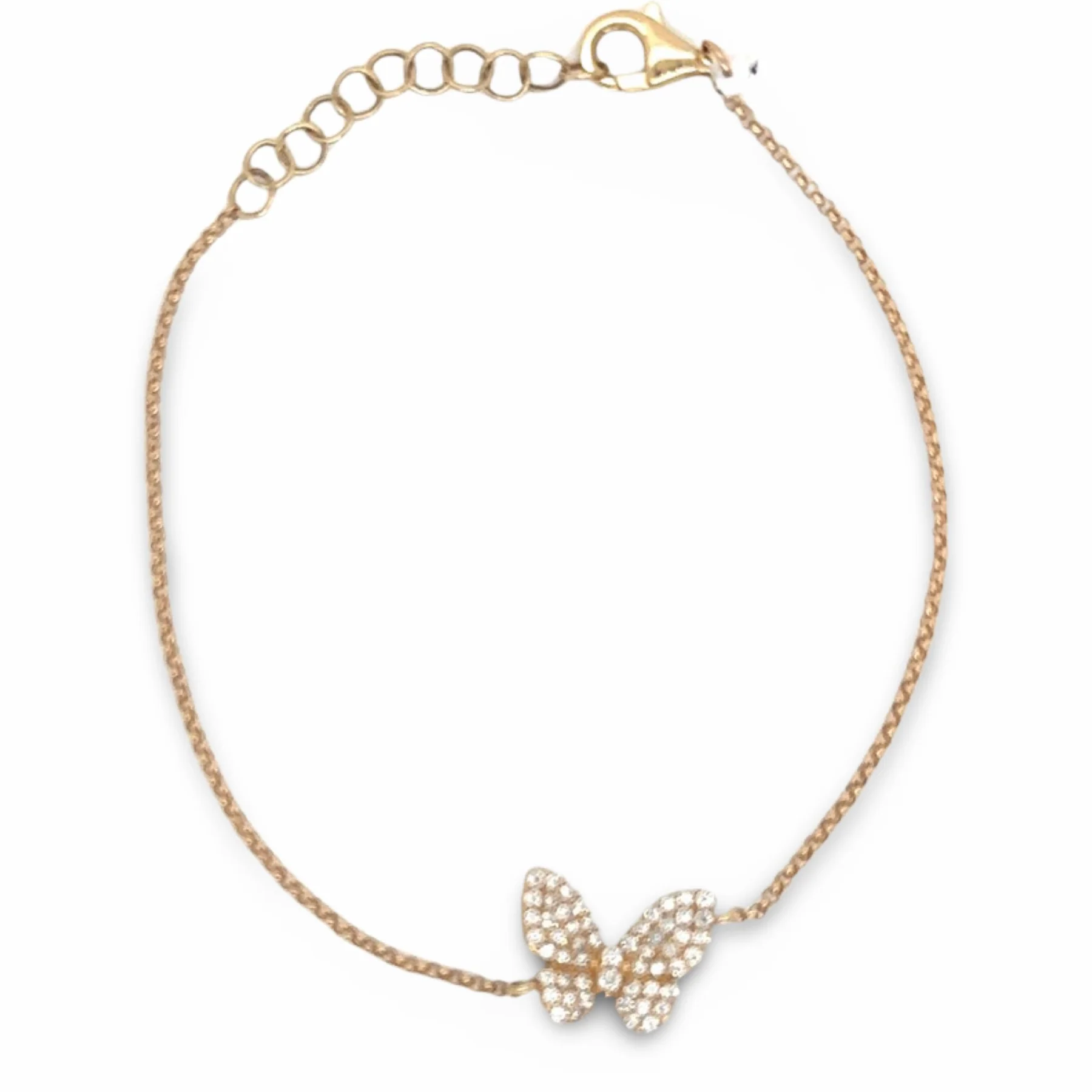diamond butterfly bracelet