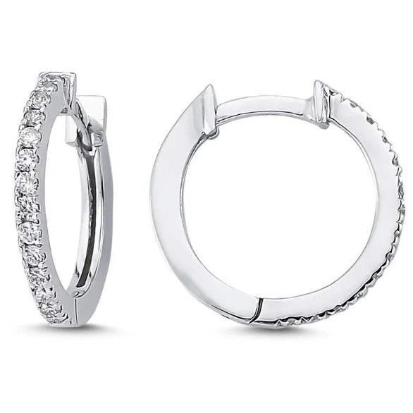 Diamond Huggie Earrings