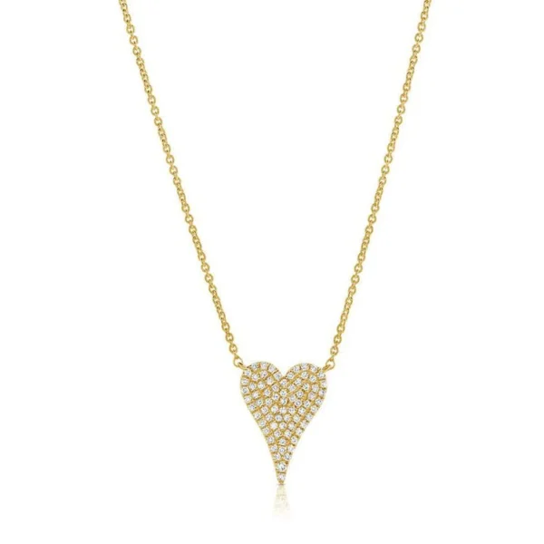 ELONGATED HEART NECKLACE