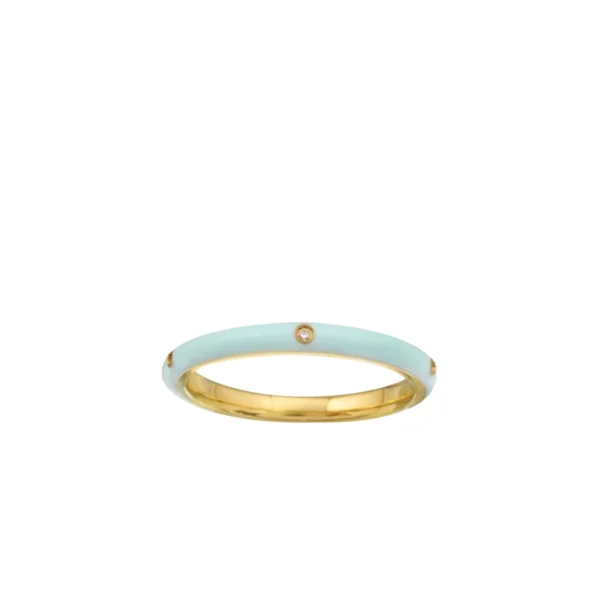 Enamel Gold Ring