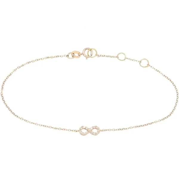 gold infinity bracelet