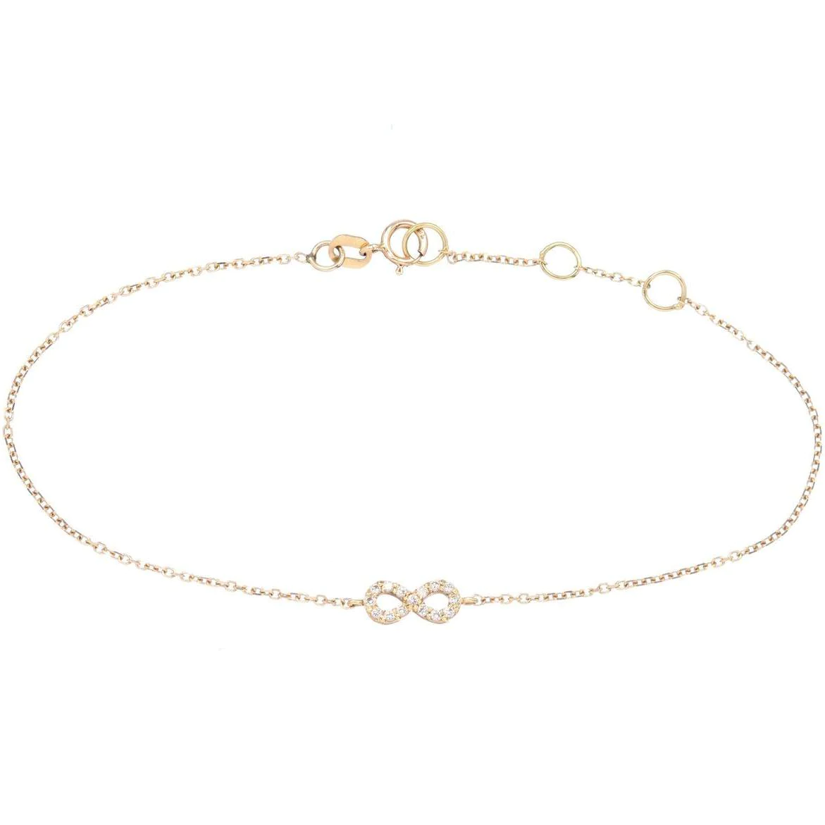 gold infinity bracelet