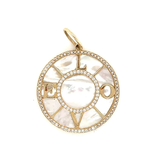 pearl diamond pendant