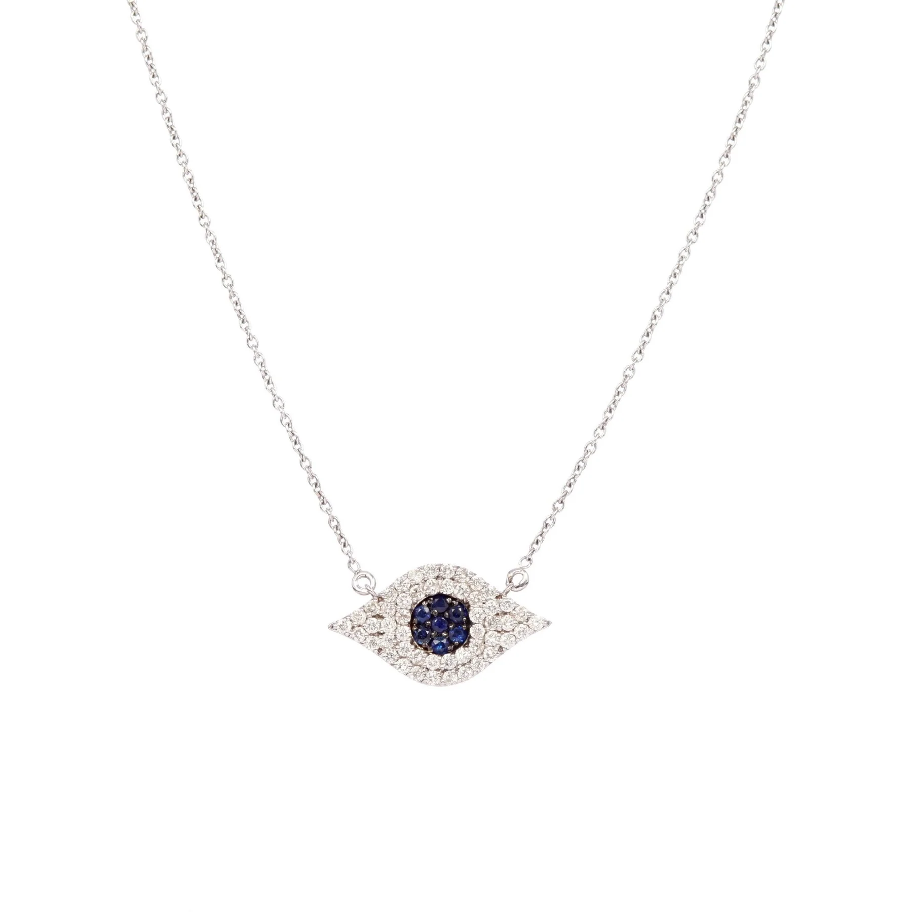 diamond evil eye necklace