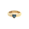 Blue Topaz Heart Ring