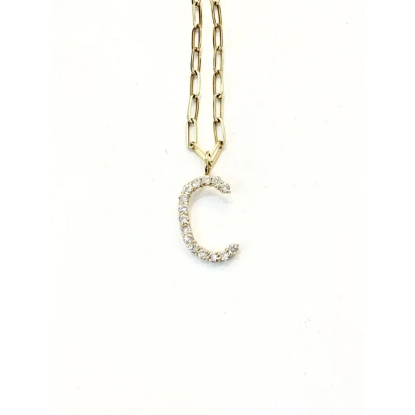 diamond initial charms